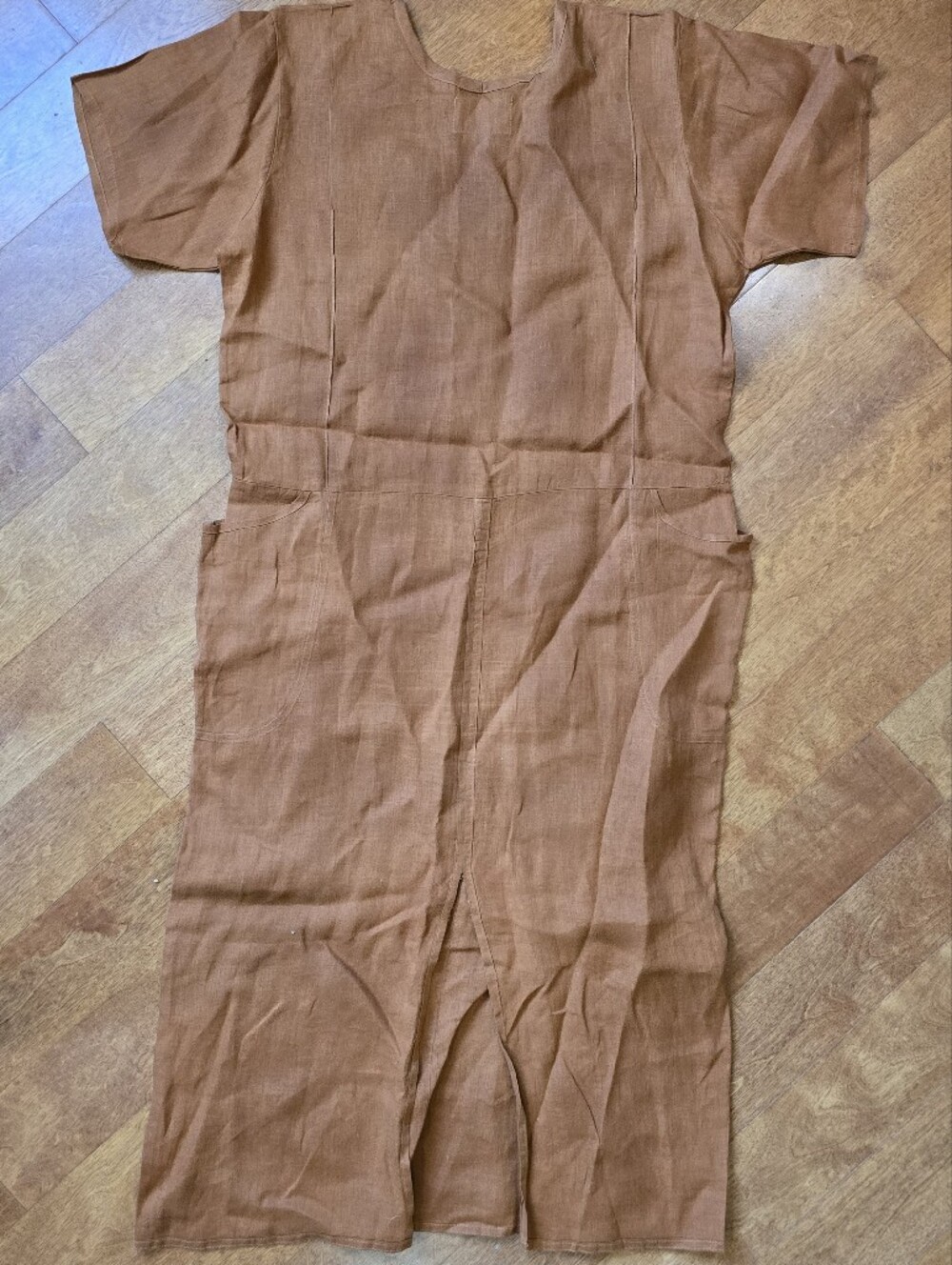 FLAX 100% linen women dress with pockets - Picture 7 of 8